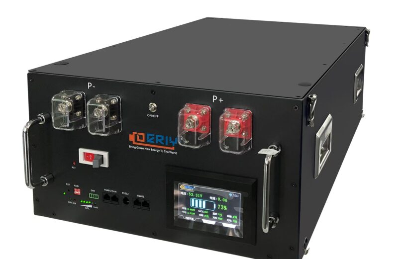 51.2V 280Ah 14.3KWh LiFePo4 Battery Black