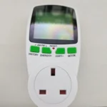 AC Power Consumption Meter - Plug-In Wattmeter / Energy Monitor (kWh, Watts, Voltage, Cost)